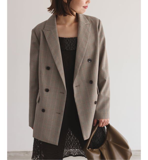 SLOBE IENA「TRダブルブレストジャケット」|テーラードジャケット|