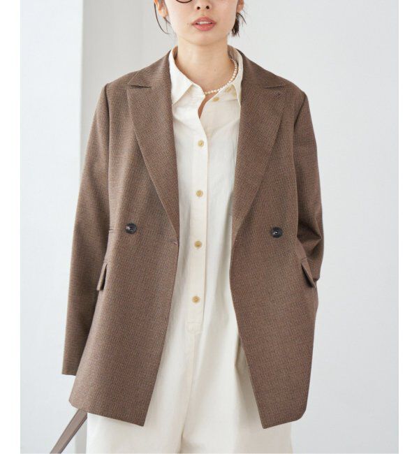 IENA「ガンクラブチェックジャケット」|テーラードジャケット|