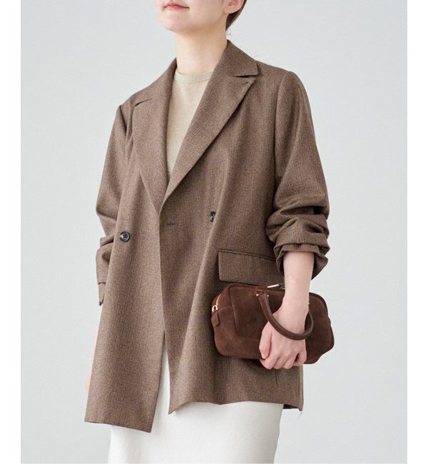 IENA「ガンクラブチェックジャケット」|テーラードジャケット|