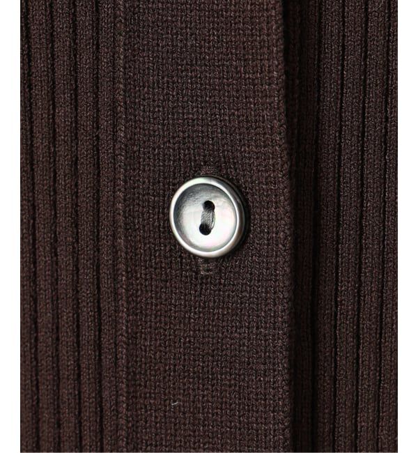 IENA「リブVネックカーディガン」|カーディガン|