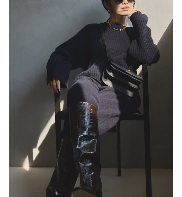 VERMEIL par iena「wool yak mix rib Knit プルオーバー」|ニット・セーター|