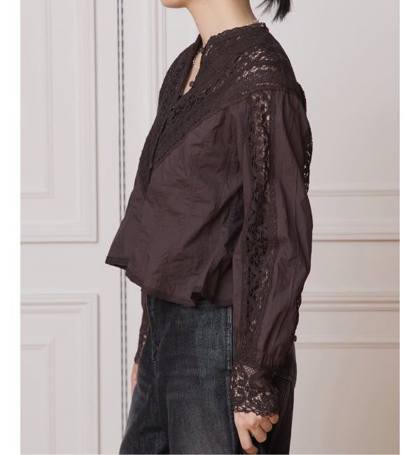 IENA LA BOUCLE「IENA LA BOUCLE マニーレースブラウス」|シャツ・ブラウス|