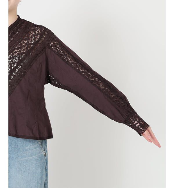 IENA LA BOUCLE「IENA LA BOUCLE マニーレースブラウス」|シャツ・ブラウス|