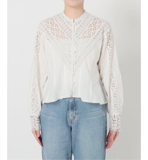 IENA LA BOUCLE「IENA LA BOUCLE マニーレースブラウス」|シャツ・ブラウス|