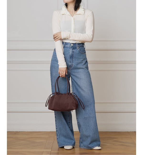 IENA LA BOUCLE「《追加》【WEB限定】IENA LA BOUCLE フリルヘンリーネックカットソー」|Tシャツ・カットソー|