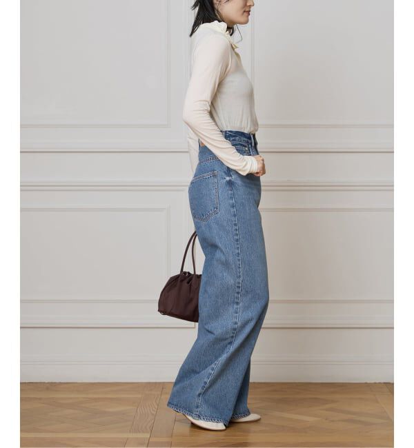 IENA LA BOUCLE「《追加》【WEB限定】IENA LA BOUCLE フリルヘンリーネックカットソー」|Tシャツ・カットソー|