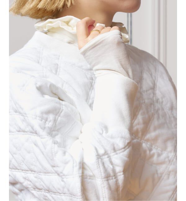 IENA LA BOUCLE「《追加》【WEB限定】IENA LA BOUCLE フリルヘンリーネックカットソー」|Tシャツ・カットソー|