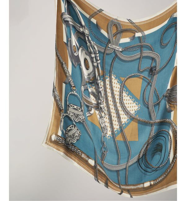 VERMEIL par iena「manipuri マニプリ  ジョッキー 0153333011」|ストール|ブルー A