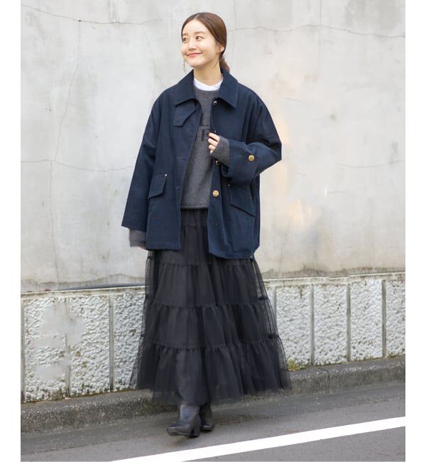 IENA「チュールティアードスカート」|スカート|