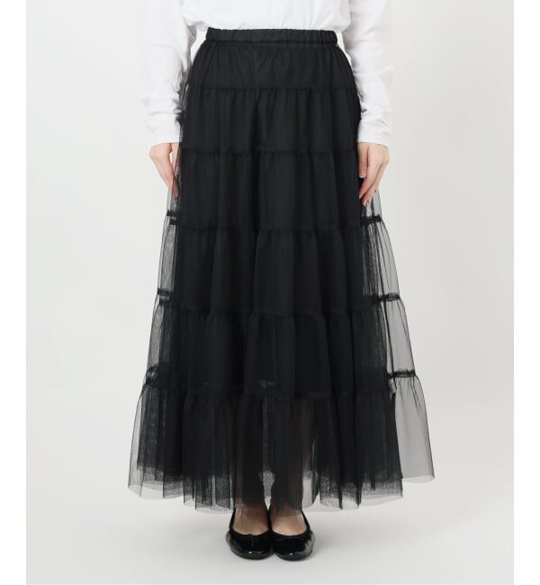 IENA「チュールティアードスカート」|スカート|