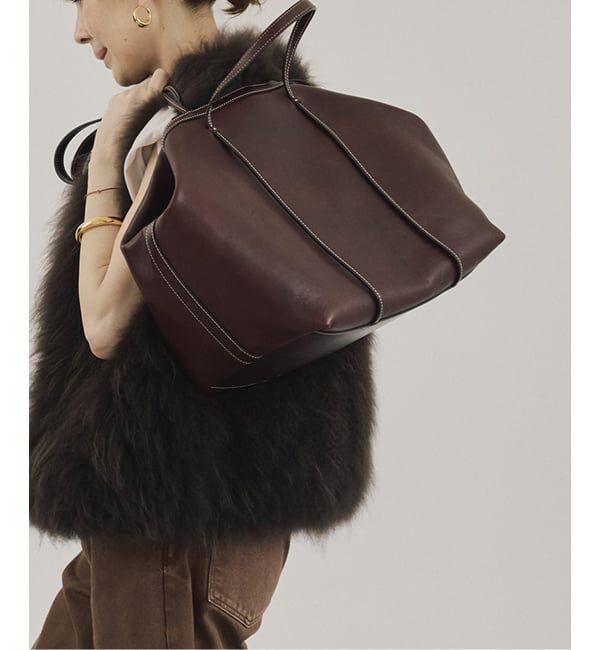 VERMEIL par iena「GAVA ガバ Tote Bag ALMA」|トートバッグ|ボルドー