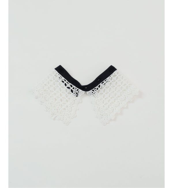 IENA「《追加予約》レース襟 RIBホールガーメントプルオーバー」|ニット・セーター|