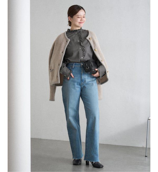 IENA「コットンラッフルフリルブラウス」|シャツ・ブラウス|