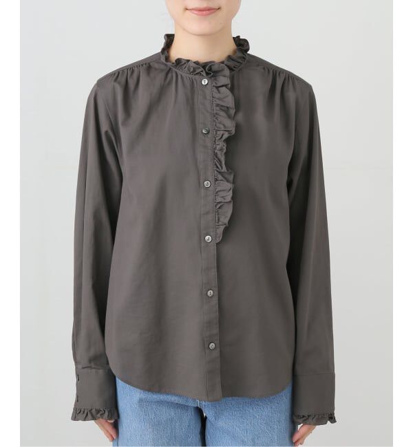 IENA「コットンラッフルフリルブラウス」|シャツ・ブラウス|