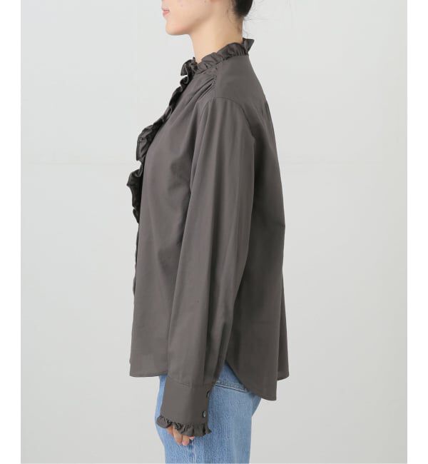 IENA「コットンラッフルフリルブラウス」|シャツ・ブラウス|