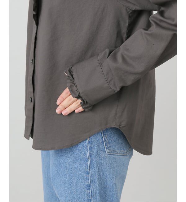 IENA「コットンラッフルフリルブラウス」|シャツ・ブラウス|