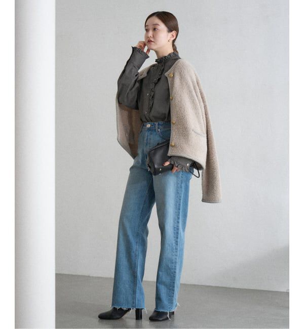 IENA「コットンラッフルフリルブラウス」|シャツ・ブラウス|