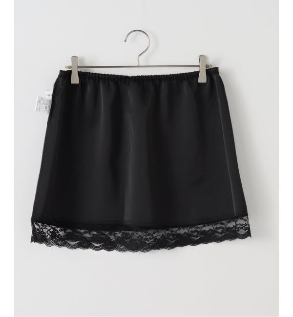 SLOBE IENA「+81BRANCA/ハチイチブランカ SLOBE別注 サテンレーススカート」|スカート|