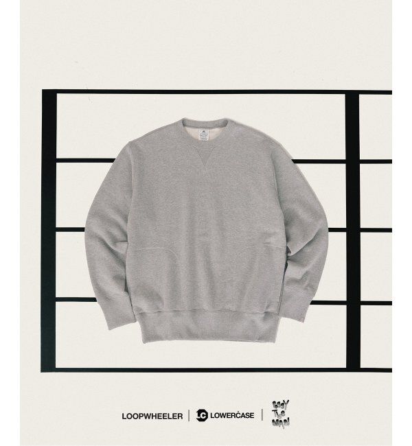 EDIFICE「【LOOPWHEELER for LOWERCASE &times; POGGYTHEMAN】別注 クルーネックスウェット」|スウェット・ジャージ|グレーB