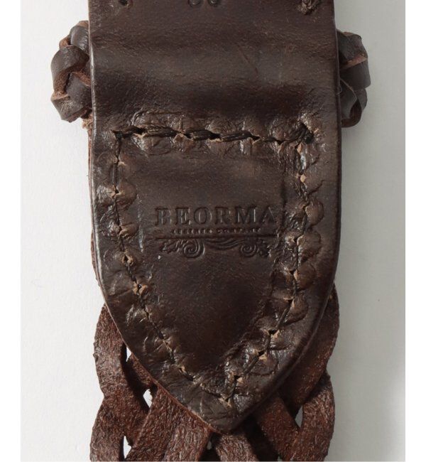 EDIFICE「【BEORMA / ベオーマ】34mm HERRINGBONE PLAITED BELT」|ベルト|