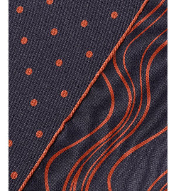 EDIFICE「【Holliday & Brown / ホリデー & ブラウン】Wフェイスドットプリントチーフ」|バンダナ・スカーフ|