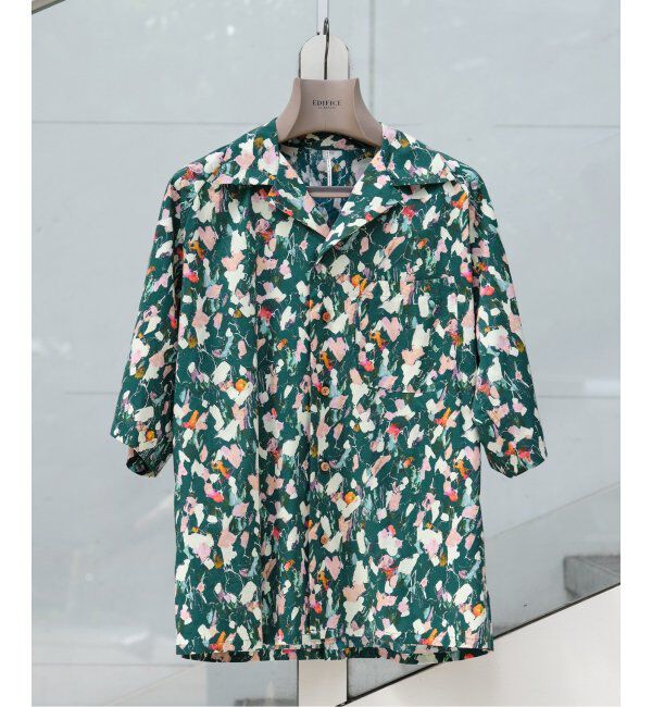 EDIFICE「m's braque (エムズ ブラック) アロハシャツ BMSH-84」|シャツ・ブラウス|グリーン