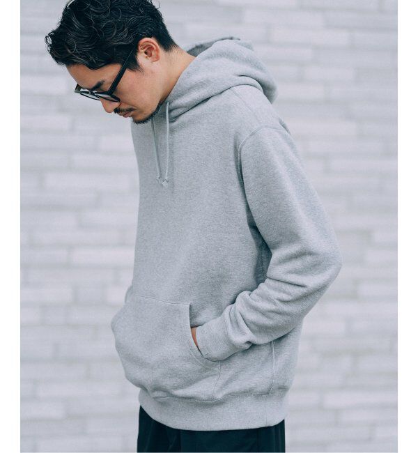 EDIFICE「WEB限定 LOOPWHEELER for LOWERCASE ライトツリウラケ ルーズフィット フーディー」|パーカー|