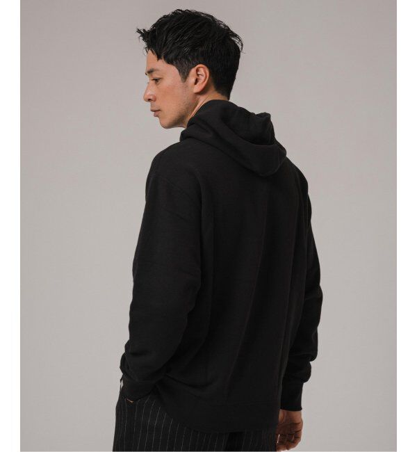 EDIFICE「WEB限定 LOOPWHEELER for LOWERCASE ライトツリウラケ ルーズフィット フーディー」|パーカー|