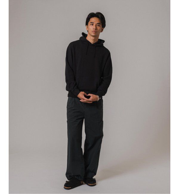 EDIFICE「WEB限定 LOOPWHEELER for LOWERCASE ライトツリウラケ ルーズフィット フーディー」|パーカー|