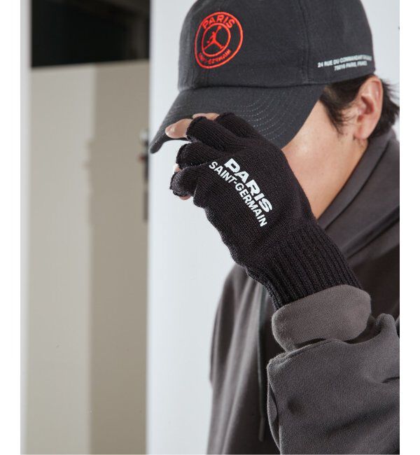 Paris Saint-Germain「【Paris Saint-Germain / パリ・サン＝ジェルマン】 JP Fingerless Gloves」|手袋|ブラック