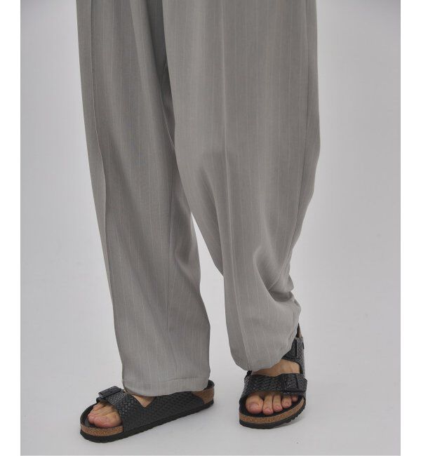 EDIFICE「ワルツ ストライプ バルーンフィットパンツ」|スラックス|