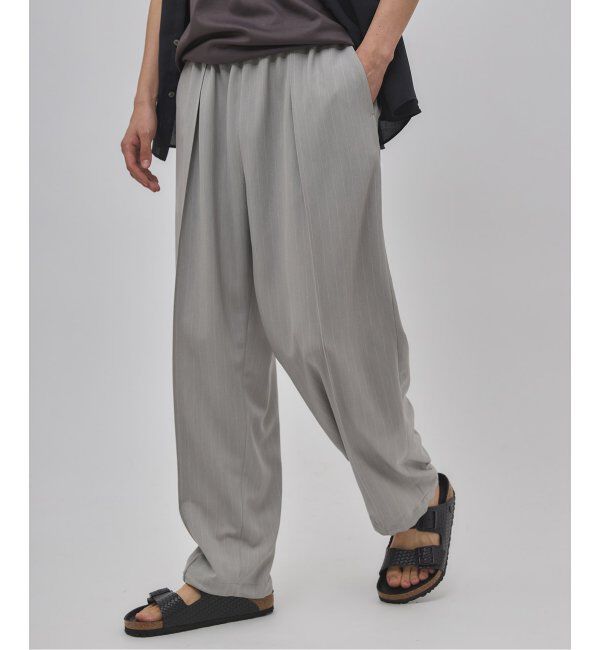 EDIFICE「ワルツ ストライプ バルーンフィットパンツ」|スラックス|