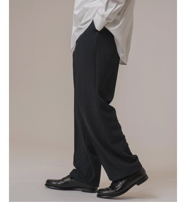EDIFICE「ワルツ ストライプ バルーンフィットパンツ」|スラックス|