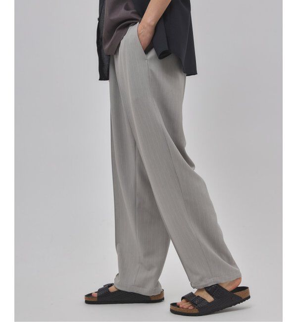 EDIFICE「ワルツ ストライプ バルーンフィットパンツ」|スラックス|