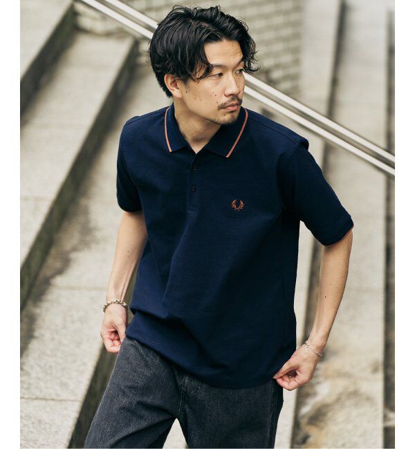 417 EDIFICE「FRED PERRY 417別注  Textured Single Tipped Sh」|ポロシャツ|