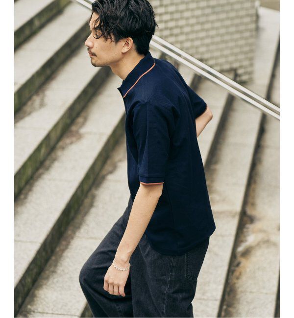 417 EDIFICE「FRED PERRY 417別注  Textured Single Tipped Sh」|ポロシャツ|