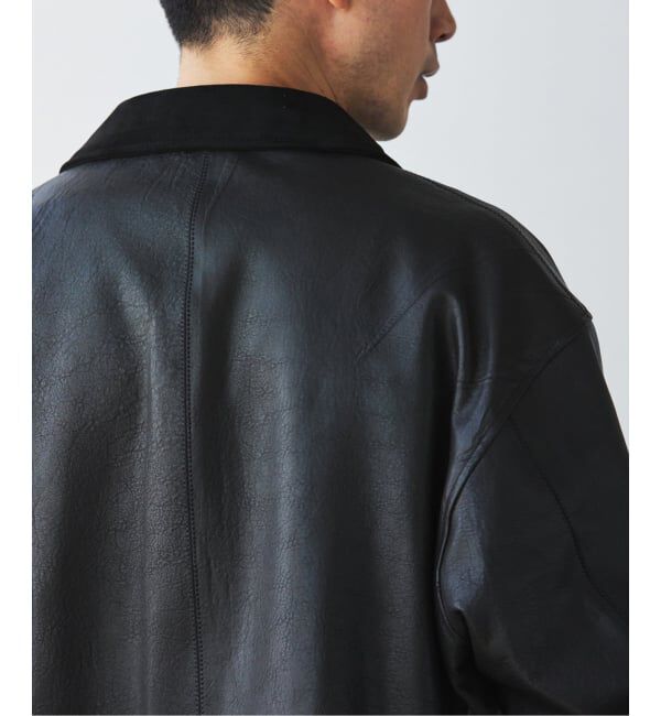 EDIFICE「LA BOUCLE (ラブークル) LAMB LEATHER FLIGHT ジャケット」|ライダースジャケット|