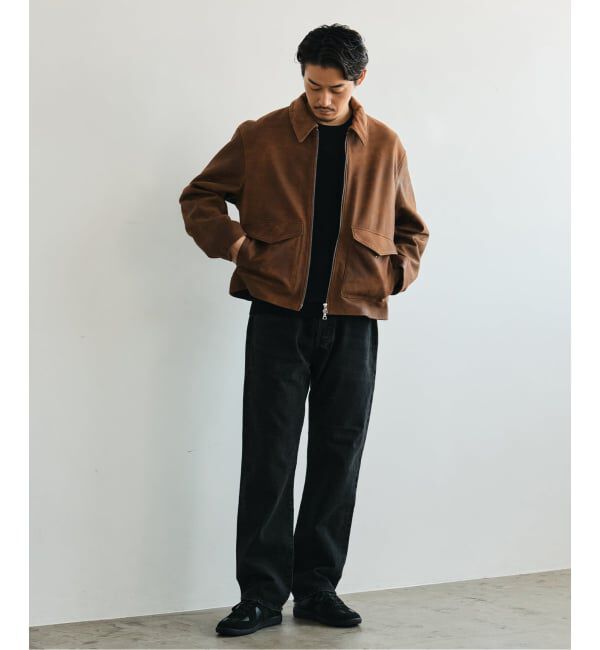 EDIFICE「LA BOUCLE (ラブークル) LAMB LEATHER FLIGHT ジャケット」|ライダースジャケット|