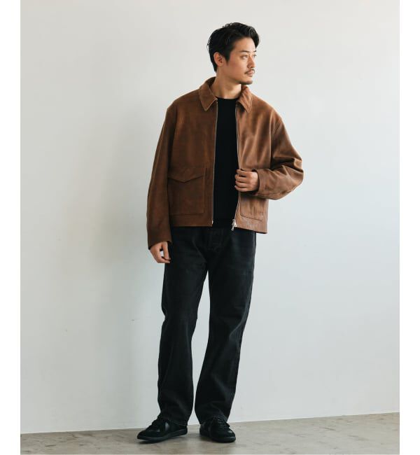 EDIFICE「LA BOUCLE (ラブークル) LAMB LEATHER FLIGHT ジャケット」|ライダースジャケット|
