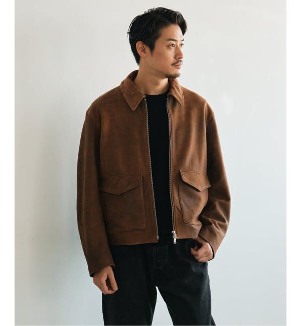EDIFICE「LA BOUCLE (ラブークル) LAMB LEATHER FLIGHT ジャケット」|ライダースジャケット|