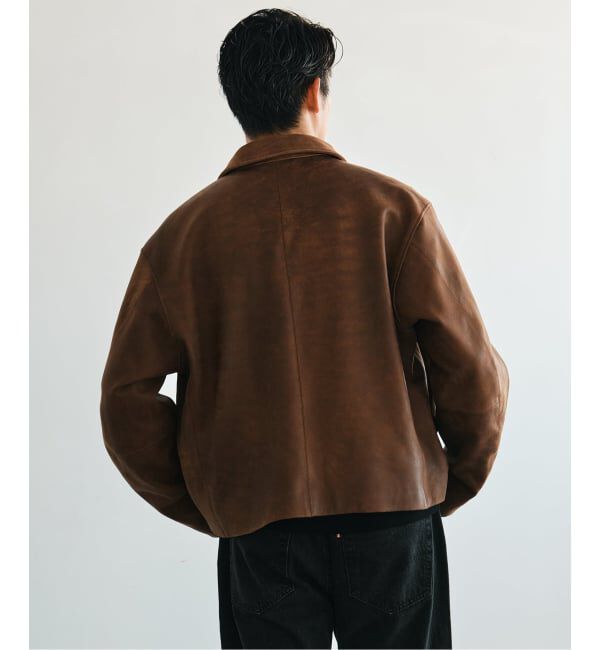 EDIFICE「LA BOUCLE (ラブークル) LAMB LEATHER FLIGHT ジャケット」|ライダースジャケット|