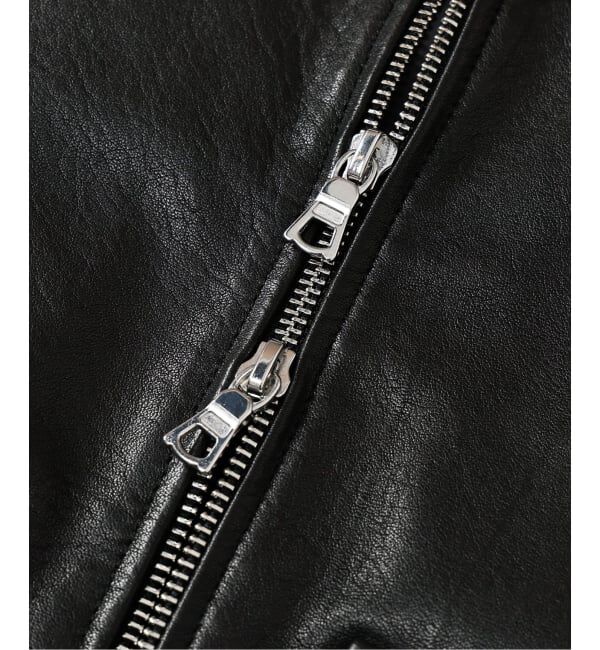 EDIFICE「LA BOUCLE (ラブークル) LAMB LEATHER FLIGHT ジャケット」|ライダースジャケット|