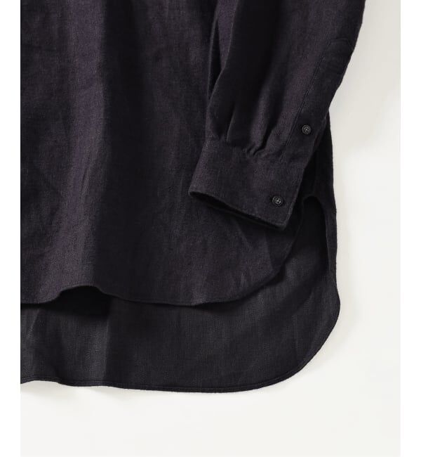 EDIFICE「ETS.MATERIAUX(マテリオ) リネン ファーマー ロングシャツ」|シャツ・ブラウス|