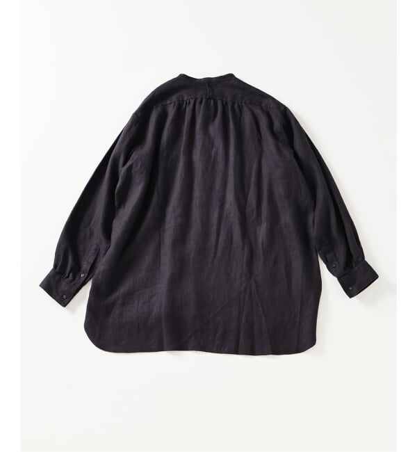 EDIFICE「ETS.MATERIAUX(マテリオ) リネン ファーマー ロングシャツ」|シャツ・ブラウス|