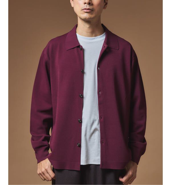 EDIFICE「"MULTI FUNCTION" カーディガン」|カーディガン|ボルドー
