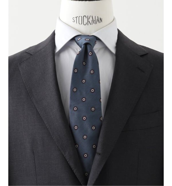 EDIFICE「FRANCO BASSI (フランコ バッシ) Small Patterned タイ」|ネクタイ・蝶ネクタイ|ネイビー A