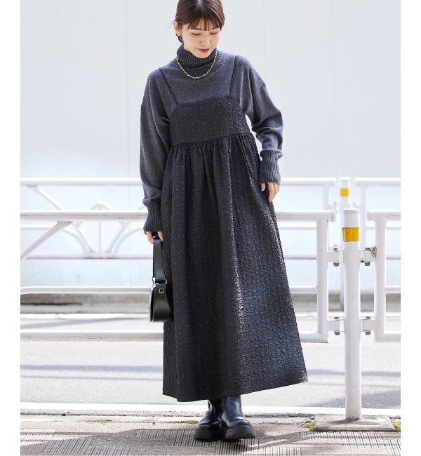 Oriens JOURNAL STANDARD「《追加3》【"GOOD GIRL&rdquo; / グッドガール】3Dジャガードキャミワンピース」|ワンピース|