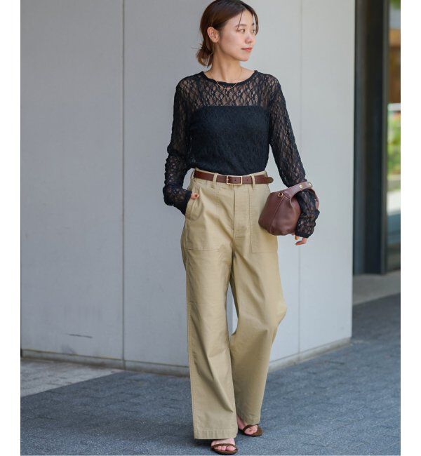 JOURNAL STANDARD relume「シアーレースロングスリーブTEE」|Tシャツ・カットソー|