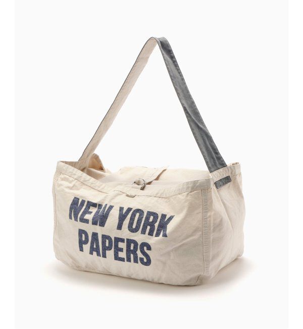JOURNAL STANDARD「P.E SMU NEWS PAPER BAG」|ショルダー・メッセンジャー|ネイビー