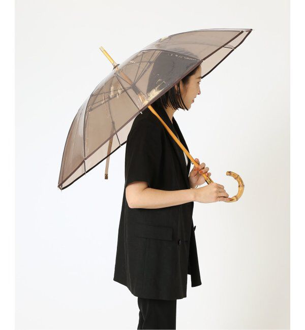 journal standard L'essage「《追加》【TRADITIONAL WEATHERWEAR】CLEAR UMBRELLA BAMBOO：傘」|傘|